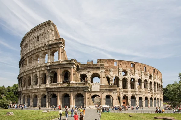 Slavné Koloseum Římě Kopírovacím Prostorem Itálie Evropa Stock Snímky