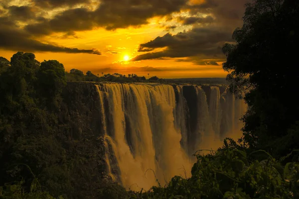 The Victoria Falls in Zimbabwe and Zambia