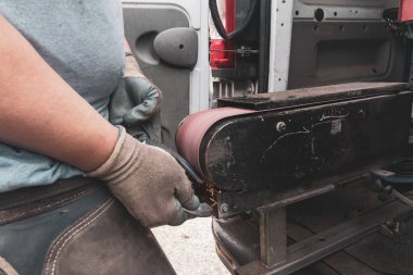 Gezici Ekipmanlı Farrier Öğütücü At Ayakkabısı