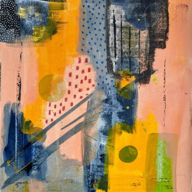 Akrilik boya lekesinin soyut arkaplanı. Renkli yağlı boya karışımı. Dokuma düzenlemeleri. Soyut modern baskı. Duvar sanatı Poster. 