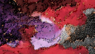 Akrilik boya lekesinin soyut arkaplanı. Renkli yağlı boya karışımı. Dokuma düzenlemeleri. Soyut modern baskı. Deco sanatı. Poster. 