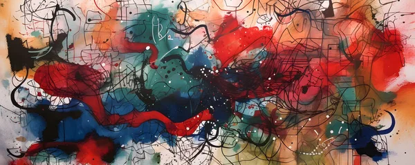 Abstrakte Mehrfarbige Malerei Mit Grunge Textur Auf Leinwand Kunstwerk Mix — Stockfoto