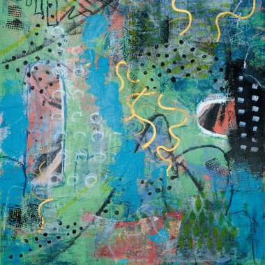 Yağlı boya çizimi. Soyut renkli arkaplan. İzlenimcilik tarzında soyutlama. Modern sürrealist resim. Duvar dekorasyonu için iyi bir poster. Gerçeküstü tasarım. El çizimi desen şablonu.