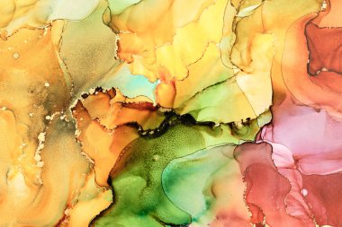 Soyut bulutlar. Modern fütüristik desenli mermer yarı şeffaf renk dokusu, çok renkli dinamik arkaplan, sıvı boya sanatı..
