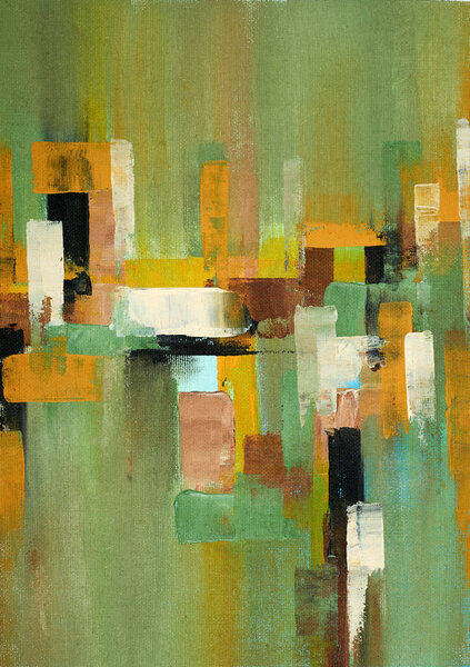 Abstract multicolor painting wtih grunge texture on canvas. Artwork mix brush stroke, splash color and oil, acrylic paint element. Modern contemporary art  for wallpaper background