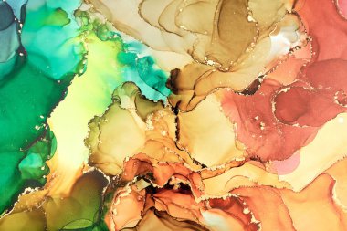 Soyut bulutlar. Modern fütüristik desenli mermer yarı şeffaf renk dokusu, çok renkli dinamik arkaplan, sıvı boya sanatı..