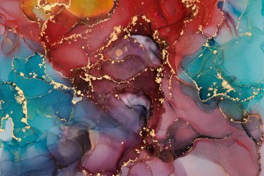 Şeffaf renk akımları, yılan gibi kıvrılan metalik girdaplar ve köpüklü renk spreyleri bu serbest akan dokuların manzarasını şekillendirir. Sıvı mürekkep tekniğiyle doğal lüks, akışkan sanat resimleri.