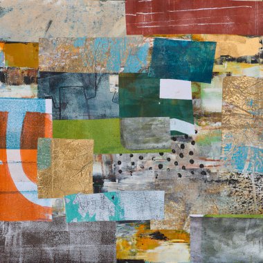 Yağlı boya çizimi. Soyut renkli arkaplan. İzlenimcilik tarzında soyutlama. Modern sürrealist resim. Duvar dekorasyonu için iyi bir poster. Gerçeküstü tasarım. El çizimi desen şablonu.