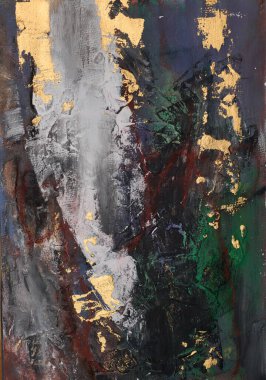 Renkli modern sanat eserleri, soyut boya vuruşları, yağlı boya tabloları. Akrilik sanat, sanatsal doku. Fırça darbeleri ve lekeler grunge arkaplan, elle boyanmış desen