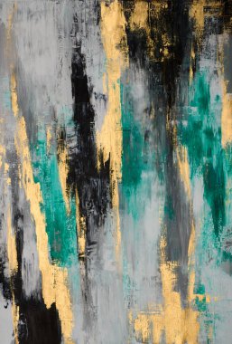 Yağlı boya çizimi. Soyut renkli arkaplan. İzlenimcilik tarzında soyutlama. Modern sürrealist resim. Duvar dekorasyonu için iyi bir poster. Gerçeküstü tasarım. El çizimi desen şablonu