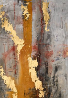 Modern empresyonizm tekniği. Duvar baskı şablonu. Soyut resim sanatı. Boya arkaplan dokusunun kuru fırçasıyla çizilmiş. Yağlı boya tarzı. Web ya da grafik tasarımı için sanatsal desen.