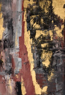 Yağlı boya çizimi. Soyut renkli arkaplan. İzlenimcilik tarzında soyutlama. Modern sürrealist resim. Duvar dekorasyonu için iyi bir poster. Gerçeküstü tasarım. El çizimi desen şablonu