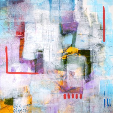 Renkli modern sanat eserleri, soyut boya vuruşları, yağlı boya tabloları. Akrilik sanat, sanatsal doku. Fırça darbeleri ve lekeler grunge arkaplan, elle boyanmış desen