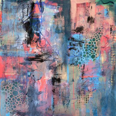 Modern empresyonizm tekniği. Duvar baskı şablonu. Soyut resim sanatı. Boya arkaplan dokusunun kuru fırçasıyla çizilmiş. Yağlı boya tarzı. Web ya da grafik tasarımı için sanatsal desen.