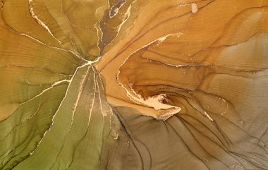 Sıvı mürekkep tekniğiyle doğal lüks, akışkan sanat resimleri. Şefkatli ve rüya gibi duvar kağıtları. Renklerin karışımı şeffaf dalgalar ve altın girdaplar yaratır. Posterler ve diğer basılı materyaller için