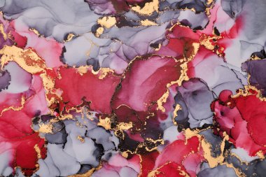 Metalik altından nehirler, yumuşak ve cesur tonlarda canlı etkileşimlerle örülür. Doğada hareketlilik ve denge, akışkan mürekkep tekniğiyle kusursuz geçişler yaratmak için yapılmış zengin doku.