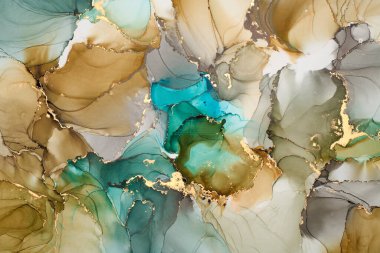 Soyut bulutlar. Modern fütüristik desenli mermer yarı şeffaf renk dokusu, çok renkli dinamik arkaplan, sıvı boya sanatı..