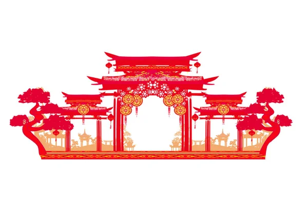 Midden Herfstfestival Voor Chinees Nieuwjaar — Stockvector