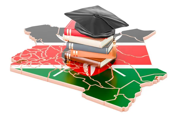Образование Кении Концепция Рендеринг Изолирован Белом Фоне — стоковое фото