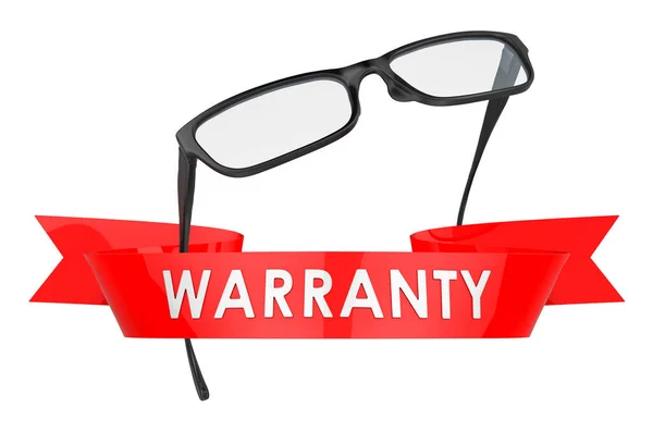 Eyeglasses Warranty Concept Rendering Isolated White Background — Stock Photo, Image