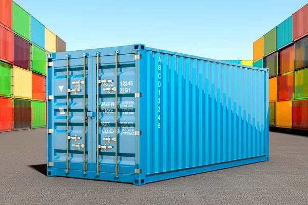 Cargo Container Container Port Rendering — Stock Photo, Image