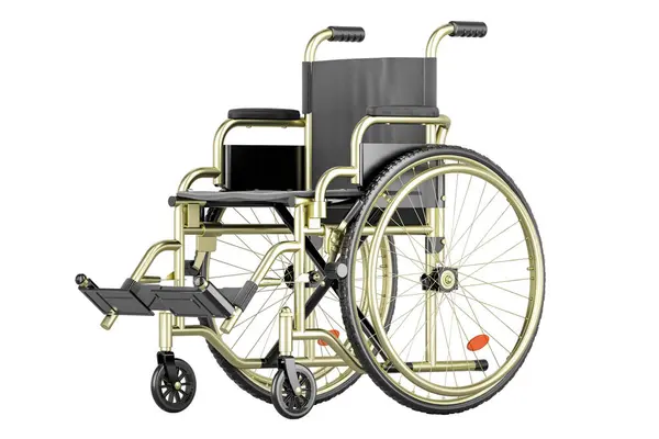 Manueller Rollstuhl Rollstuhl Rendering Isoliert Auf Weißem Hintergrund — Stockfoto