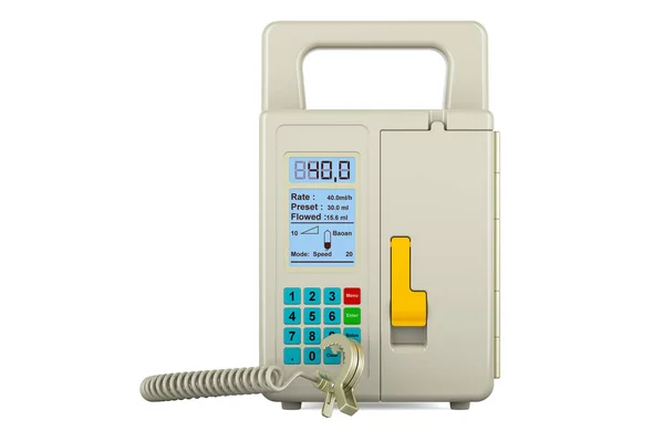 Infusion Pump Closeup Rendering Isolated White Background — Stock Photo, Image