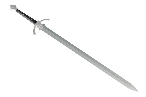 Squire Sword Rendering Isolated White Background — Stock Photo, Image