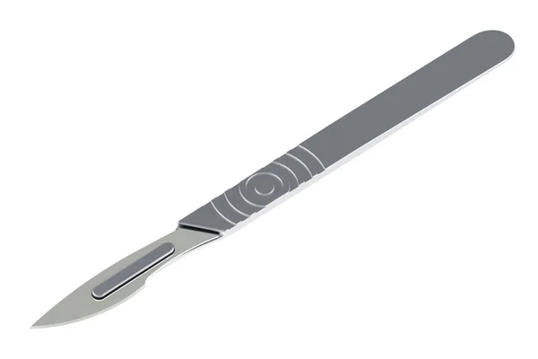 Surgical Scalpel Rendering Isolated White Background Royalty Free Stock Images