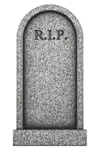 Tombstone Gravestone Theadstone Rendering Isolated White Background Stock Image