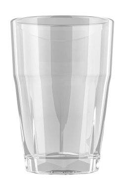 Cam su veya votka, beyaz arka plan üzerinde izole 3d render ile