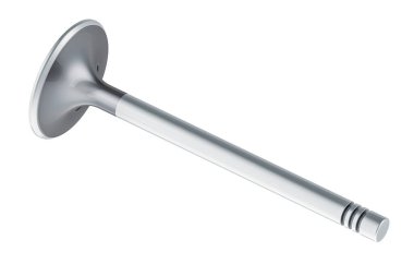 Engine intake valve, 3D rendering isolated on white background