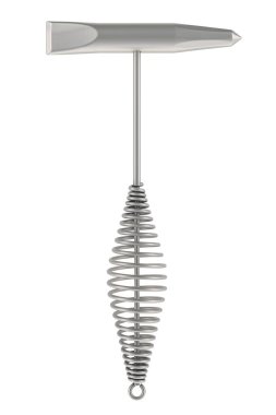 Kaynak yontucu çekiç, 3 boyutlu görüntüleme beyaz arkaplanda izole edildi   