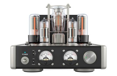 Süpürge tüpü yükselticisi, 3 boyutlu görüntüleme beyaz arkaplanda izole edildi