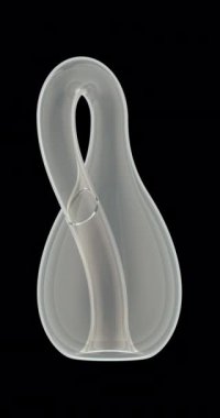 Klein şişesi, dönüş animasyonu. Şeffaf arkaplanda 3B görüntüleme izole edildi