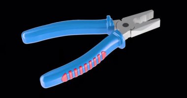 Kerpeten, animasyon kusursuz bir döngü. Şeffaf arkaplanda 3B görüntüleme izole edildi