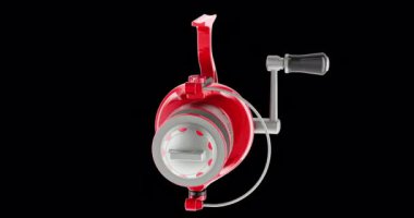 Dönen makara döndürme animasyonu kusursuz bir şekilde çevrilebilir. Şeffaf arkaplanda 3B görüntüleme izole edildi