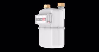 Gaz ölçer döndürme animasyonu, kusursuz bir şekilde çevrilebilir. Şeffaf arkaplanda 3B görüntüleme izole edildi