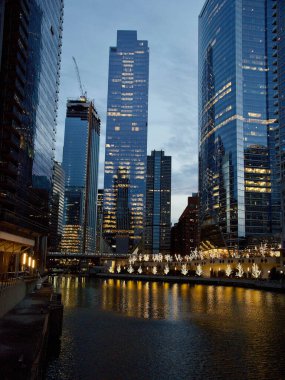 Chicago manzarası, gece