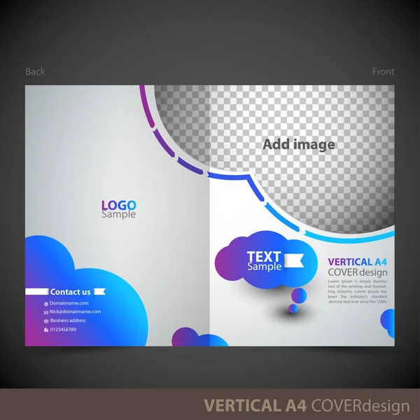 Brochure Vectorielle Dépliant Modèle Conception Couverture Peut Être Utilisé Comme — Image vectorielle