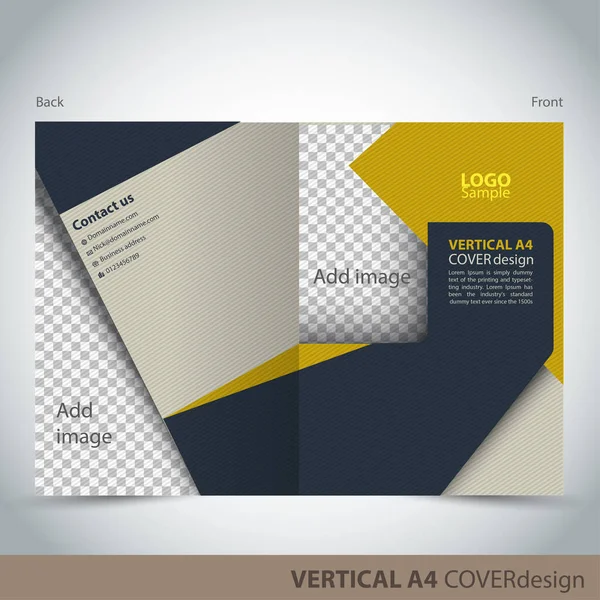 Vector Broschüre Flyer Cover Design Vorlage Kann Als Konzept Für — Stockvektor