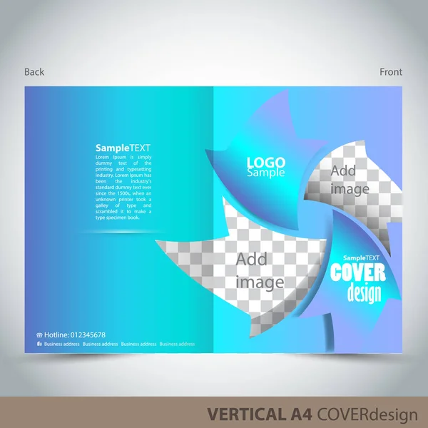 Vector Broschüre Flyer Cover Design Vorlage Kann Als Konzept Für — Stockvektor