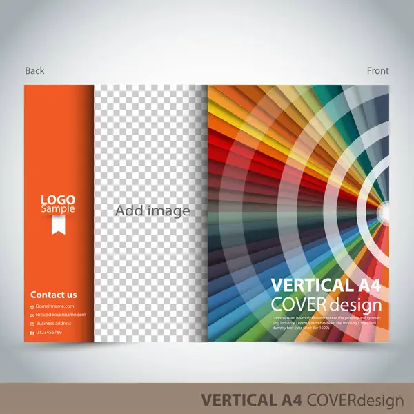 Brochure Vectorielle Dépliant Modèle Conception Couverture Peut Être Utilisé Comme — Image vectorielle