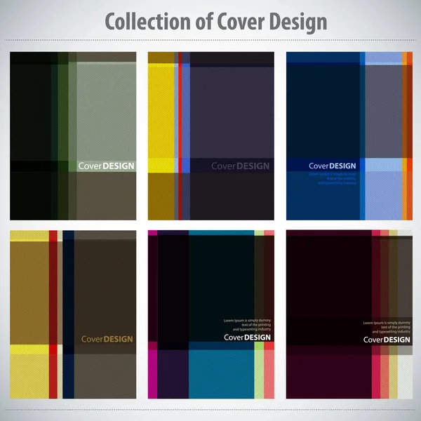 Collectie Van Cover Design Vector Brochure Flyer Template Kan Worden — Stockvector
