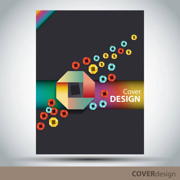 Design Capa Modelo Folheto Design Folheto Pode Ser Usado Como —  Vetores de Stock
