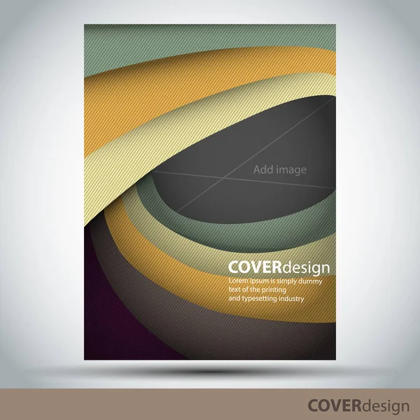 Cover Design Brochure Template Flyer Design Può Essere Utilizzato Come — Vettoriale Stock