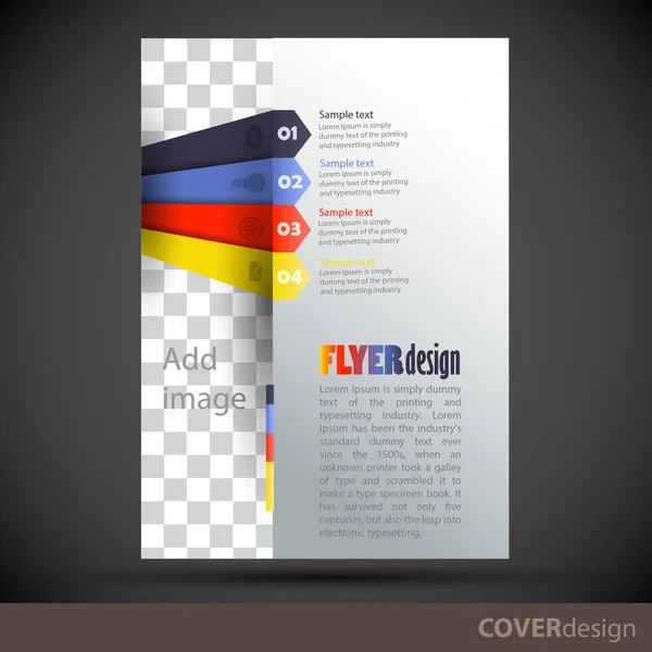 Conception Couverture Modèle Brochure Conception Flyer Peut Être Utilisé Comme — Image vectorielle