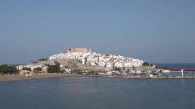 Peniscola İspanya kale manzarası Playa sur Castellon ili Costa del Azahar 