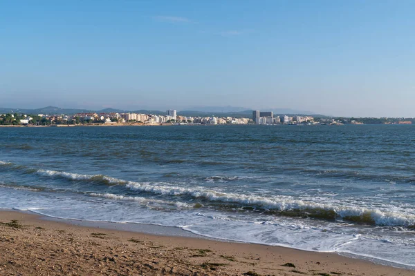 Ampolla Spanien Blick Über Die Bucht Von Platja Del Arenal — Stockfoto