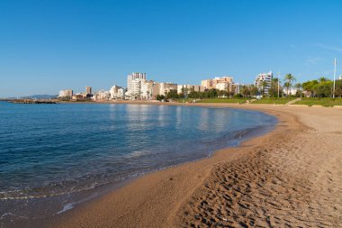 Vinaros İspanya Costa del Azahar İspanyol kasabası turizm beldesi. Birkaç güzel kumlu plaj.